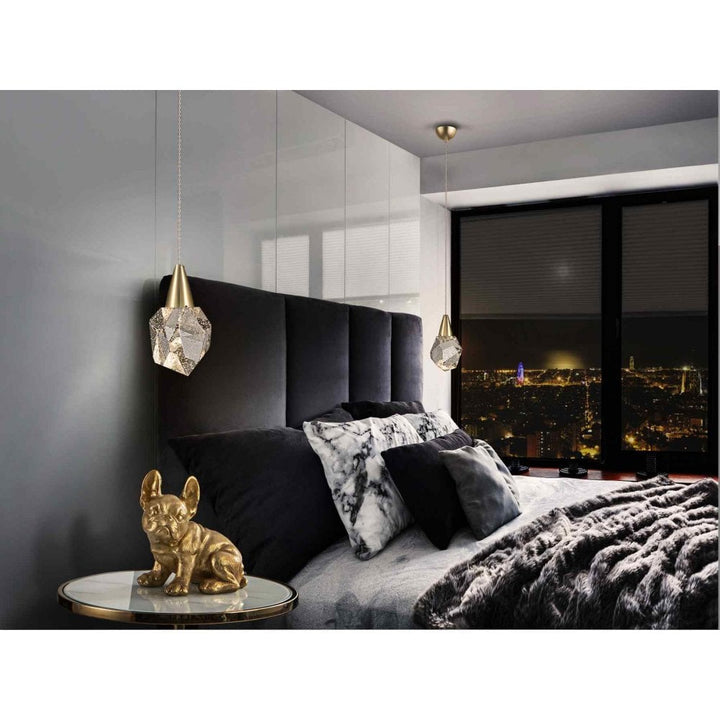 Schuller 157025 Aquaria LED Pendant 1 Light Matt Gold