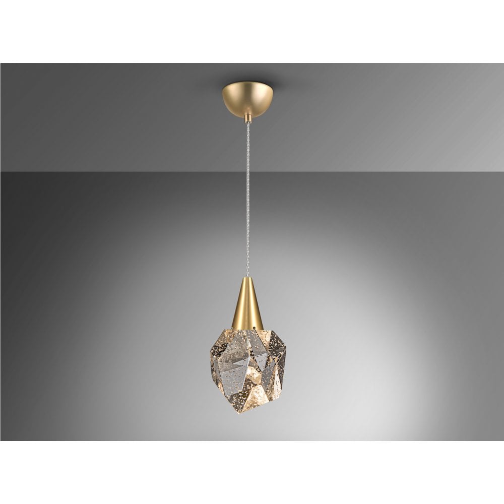 Schuller 157025 Aquaria LED Pendant 1 Light Matt Gold