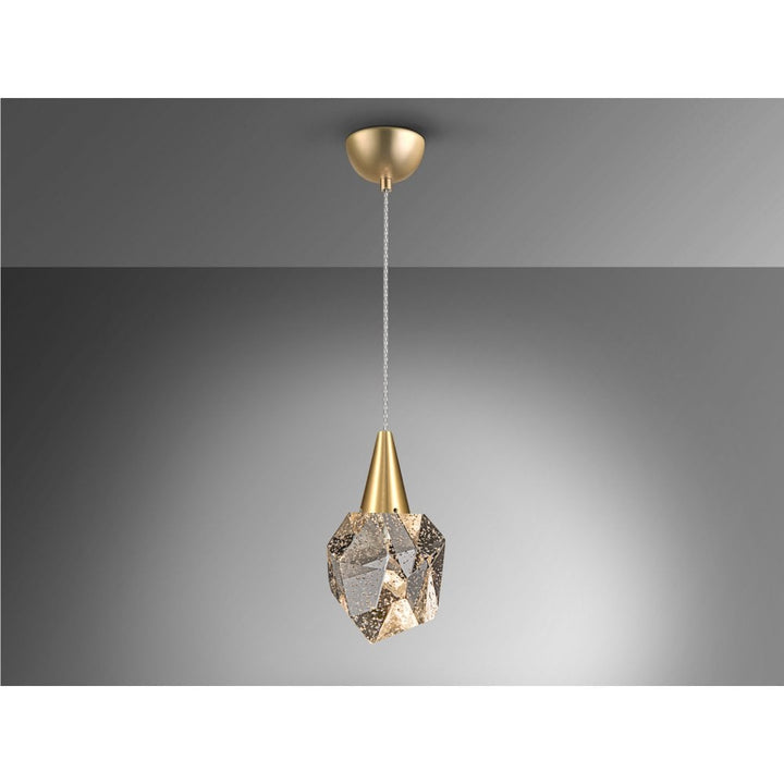 Schuller 157025 Aquaria LED Pendant 1 Light Matt Gold