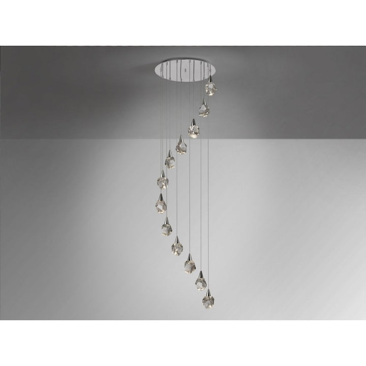 Schuller 157308 Aquaria LED Pendant 12 Light Chrome