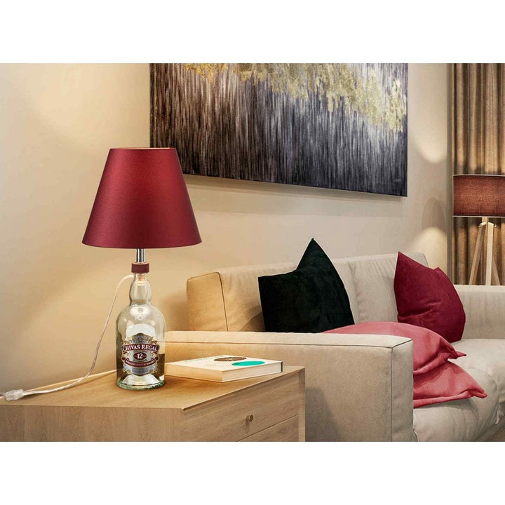 Schuller 167246 Bottle Kit Table Lamp Garnet Shade