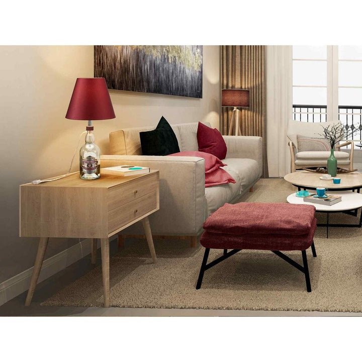Schuller 167246 Bottle Kit Table Lamp Garnet Shade