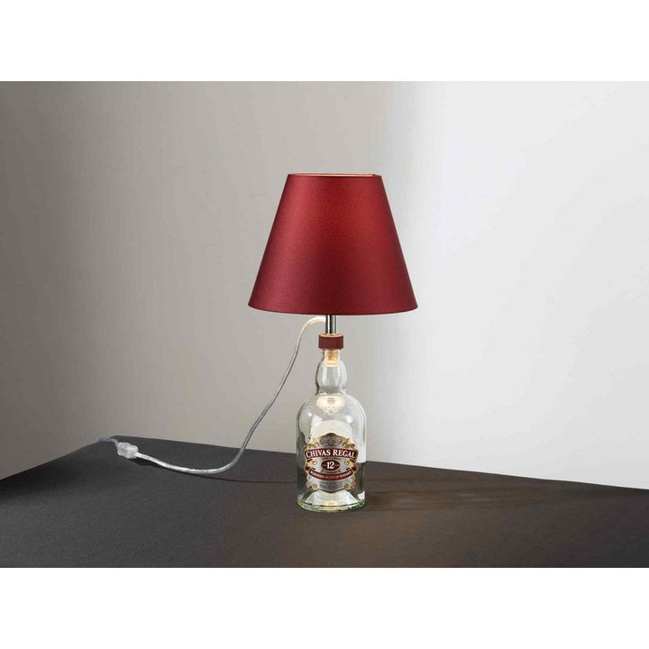 Schuller 167246 Bottle Kit Table Lamp Garnet Shade