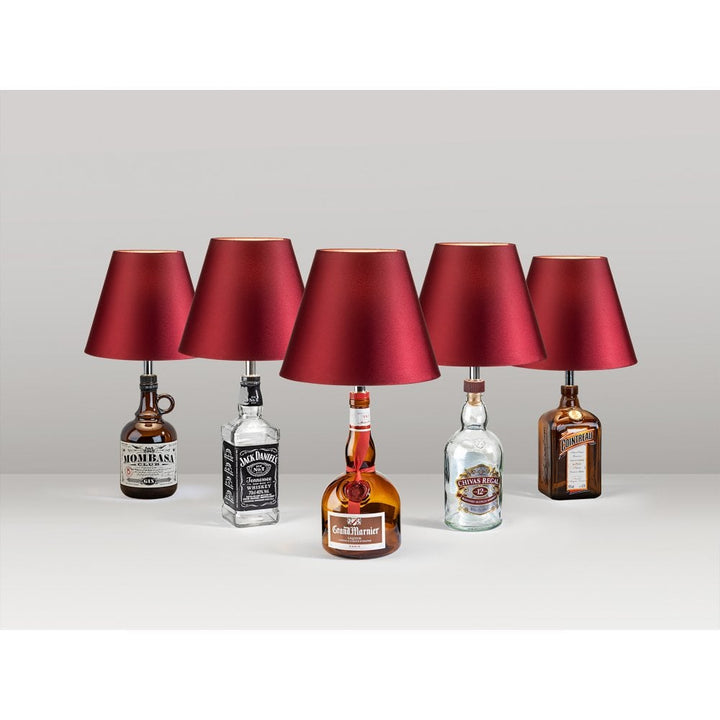 Schuller 167246 Bottle Kit Table Lamp Garnet Shade