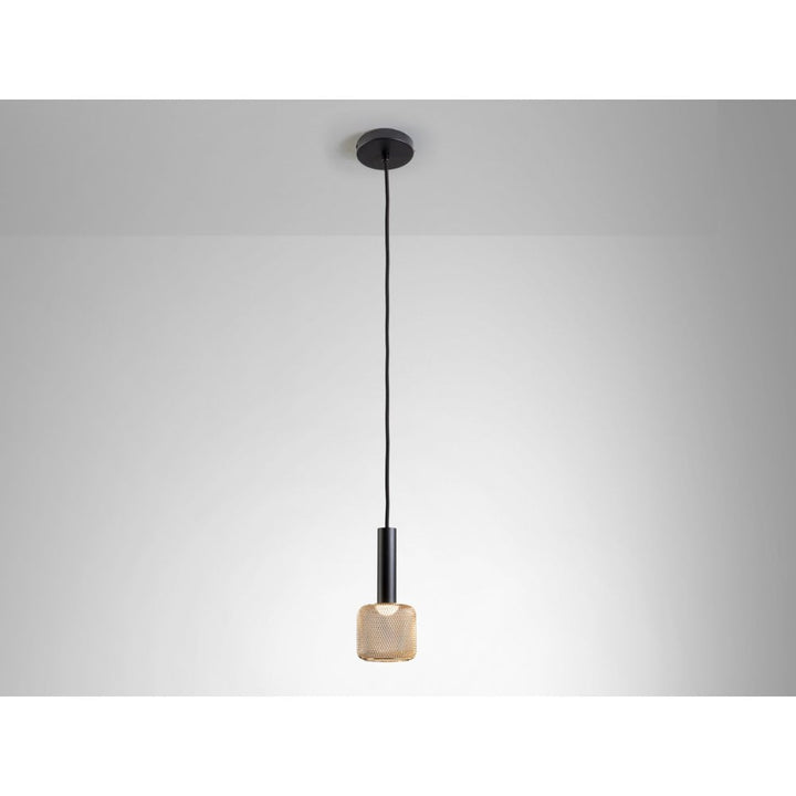 Schuller 175265 Sincro LED Pendant 1 Light Black/Gold