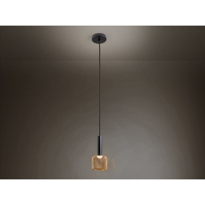 Schuller 175265 Sincro LED Pendant 1 Light Black/Gold