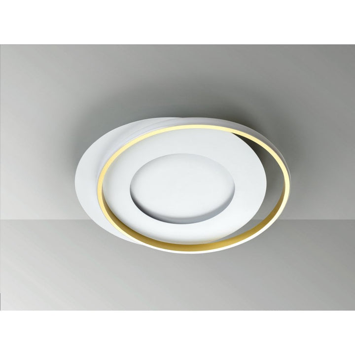 Schuller 245135 Limbos LED Flush Ceiling Light White/Gold