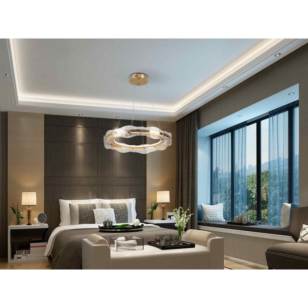 Schuller 294683 Lira LED Pendant Gold