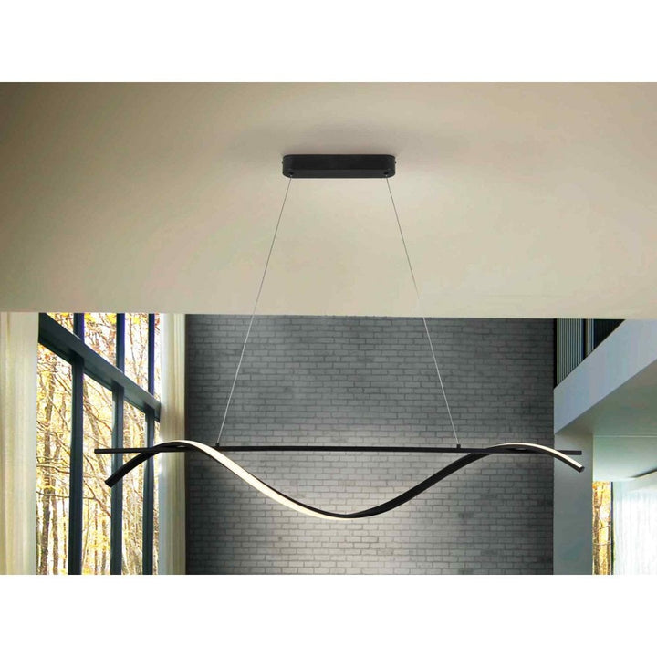 Schuller 307529 | Boa LED Pendant | Black Modern Minimalist Design