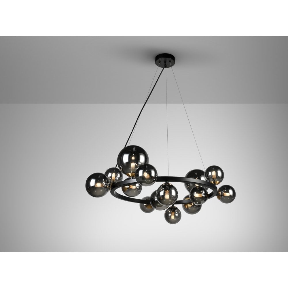 Schuller 329613 Astros 14 Light Pendant Black