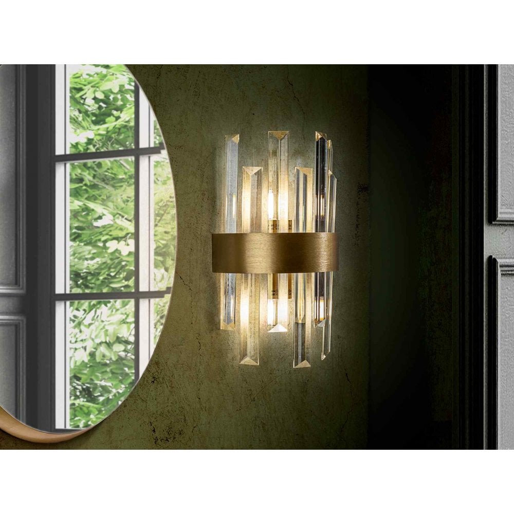 Schuller 365093 Grace Wall Light 2 Light Golden