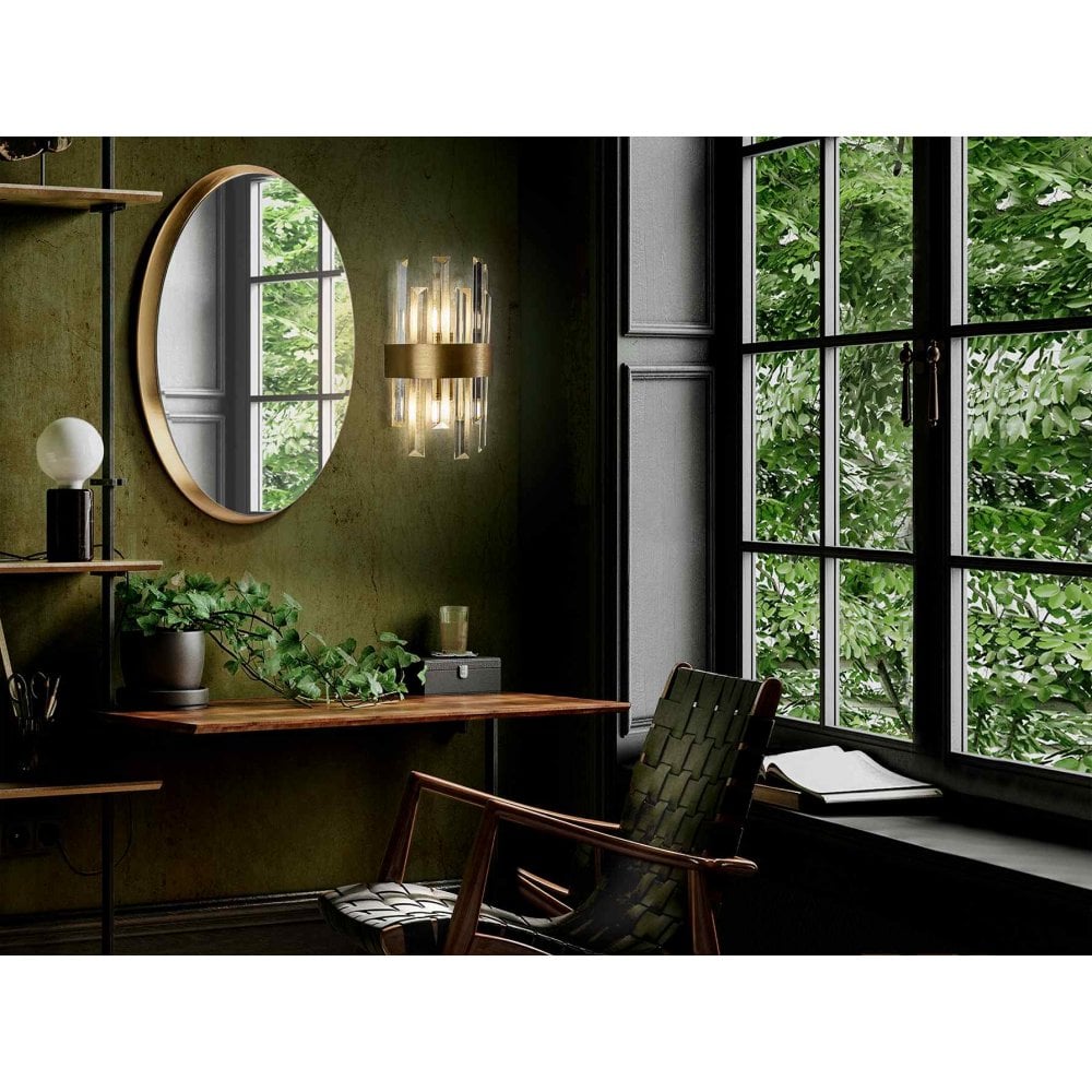 Schuller 365093 Grace Wall Light 2 Light Golden