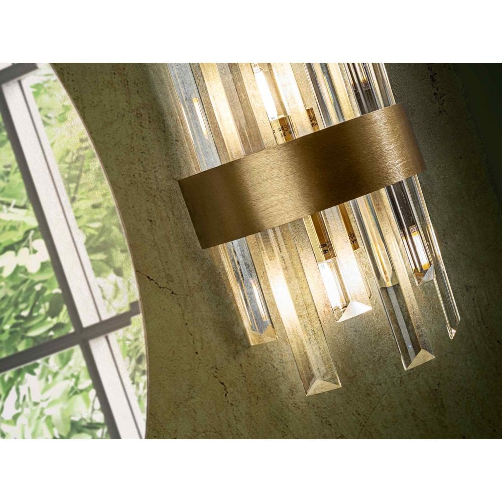 Schuller 365093 Grace Wall Light 2 Light Golden