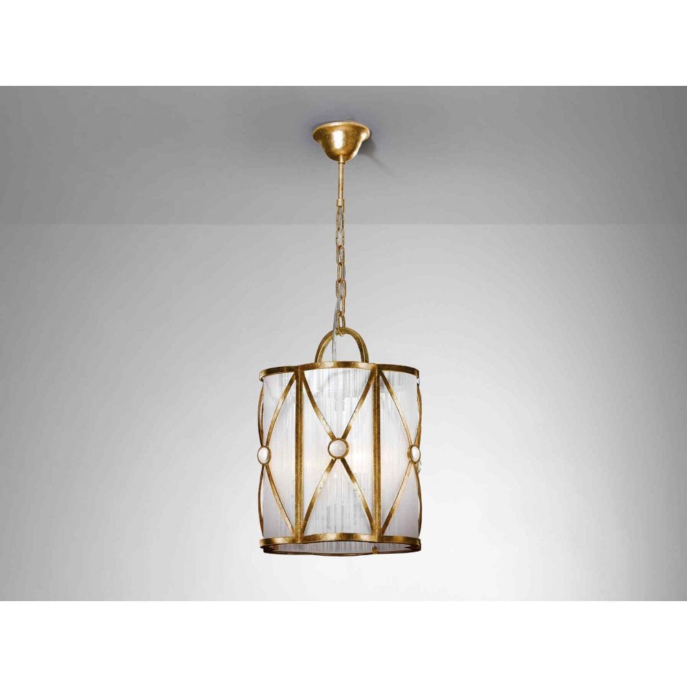 Schuller 615372 Esparta 3 Light Pendant Gold