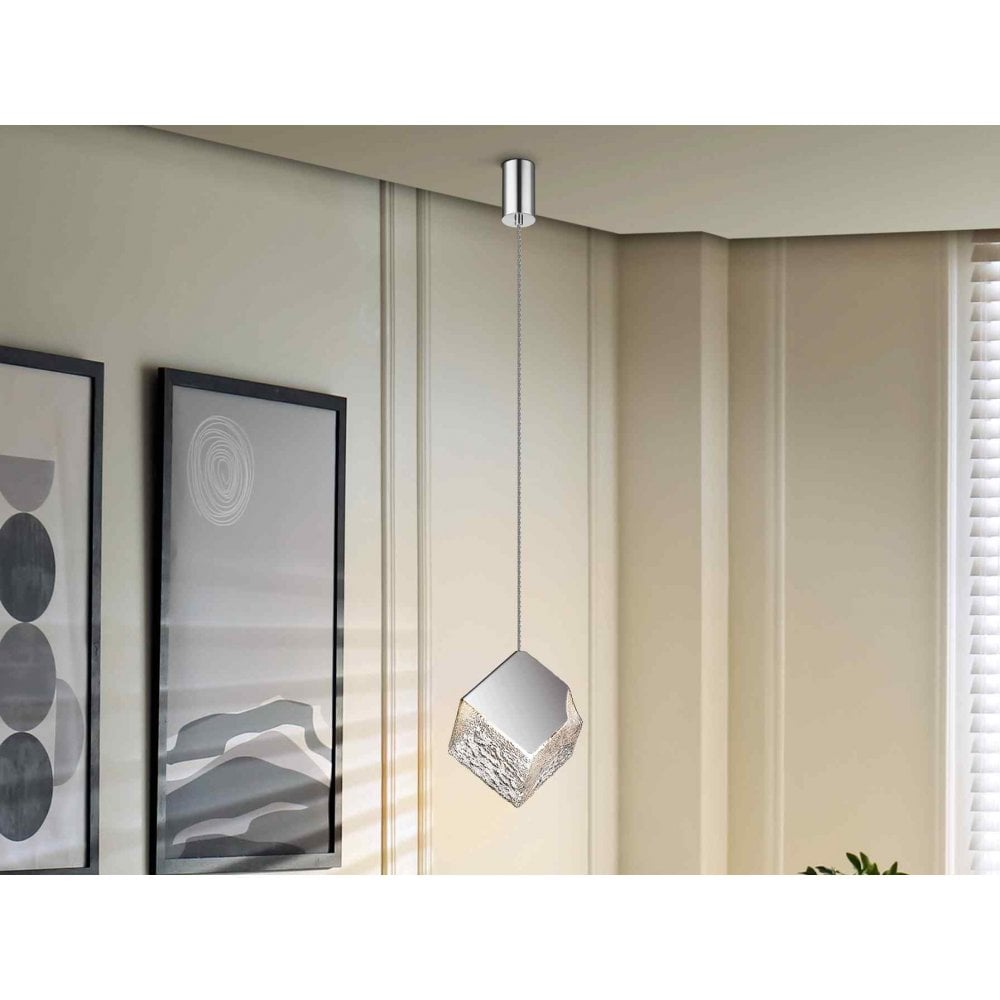 Schuller 720120 Priscila 1 Light Pendant Chrome EX DISPLAY (1 x ONLY!!)