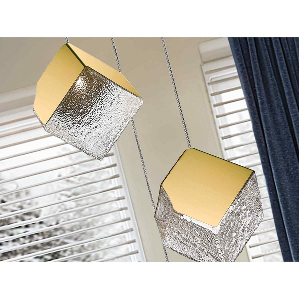 Schuller 720403 Priscila 4 Light Pendant Gold