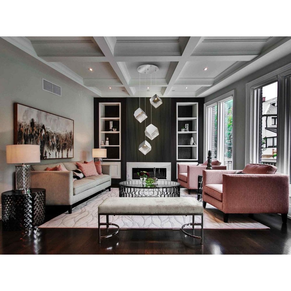 Schuller 720410 Priscila 4 Light Pendant Chrome EX DISPLAY (1 x ONLY!!)