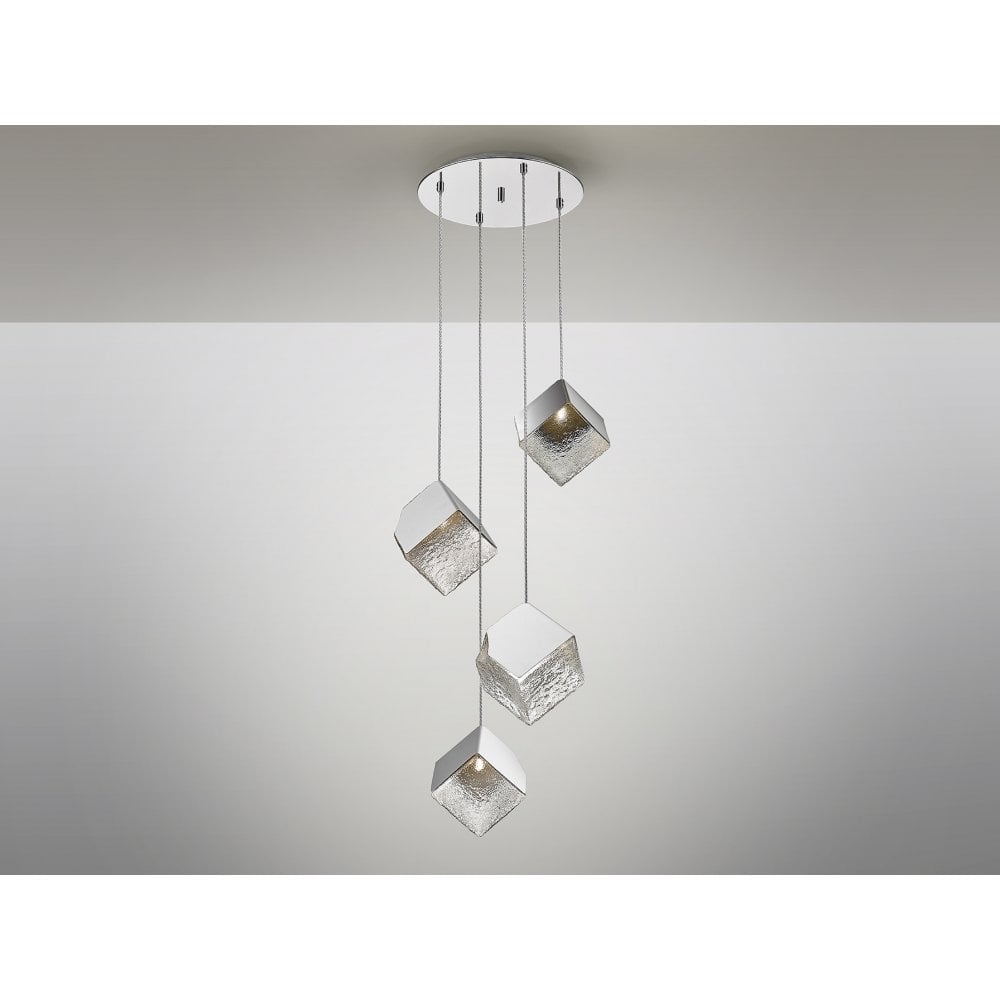 Schuller 720410 Priscila 4 Light Pendant Chrome EX DISPLAY (1 x ONLY!!)