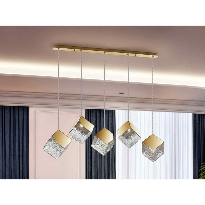 Schuller 720595 Priscila 5 Light Pendant Gold EX DISPLAY (1 x ONLY!!)