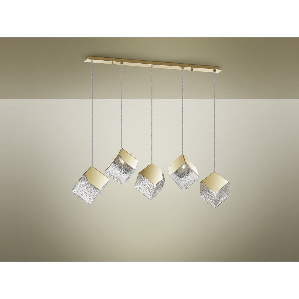 Schuller 720595 Priscila 5 Light Pendant Gold EX DISPLAY (1 x ONLY!!)
