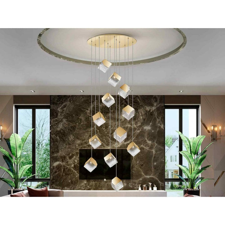 Schuller 721257 Priscila 12 Light Pendant Gold