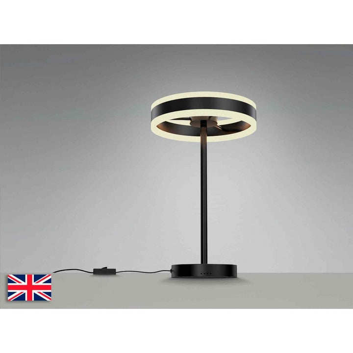 Schuller 832076UK Helia LED Table Lamp Matt Black