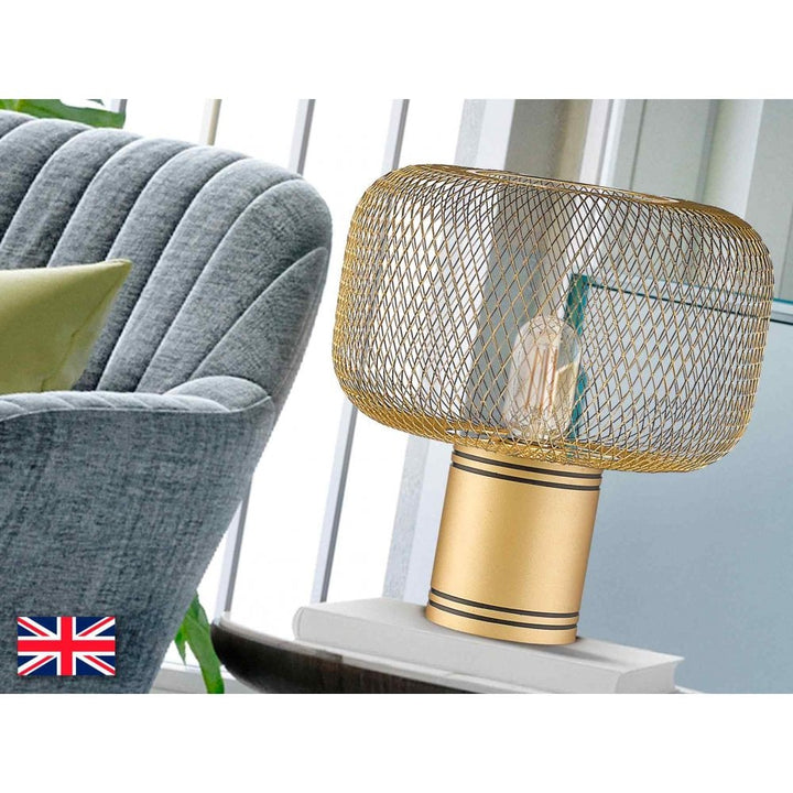 Schuller 910521UK Osiris Table Lamp 1 Light Gold