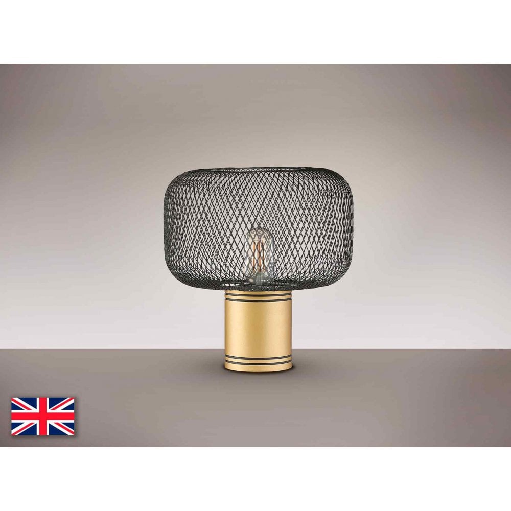 Schuller 910538UK Osiris Table Lamp 1 Light Black