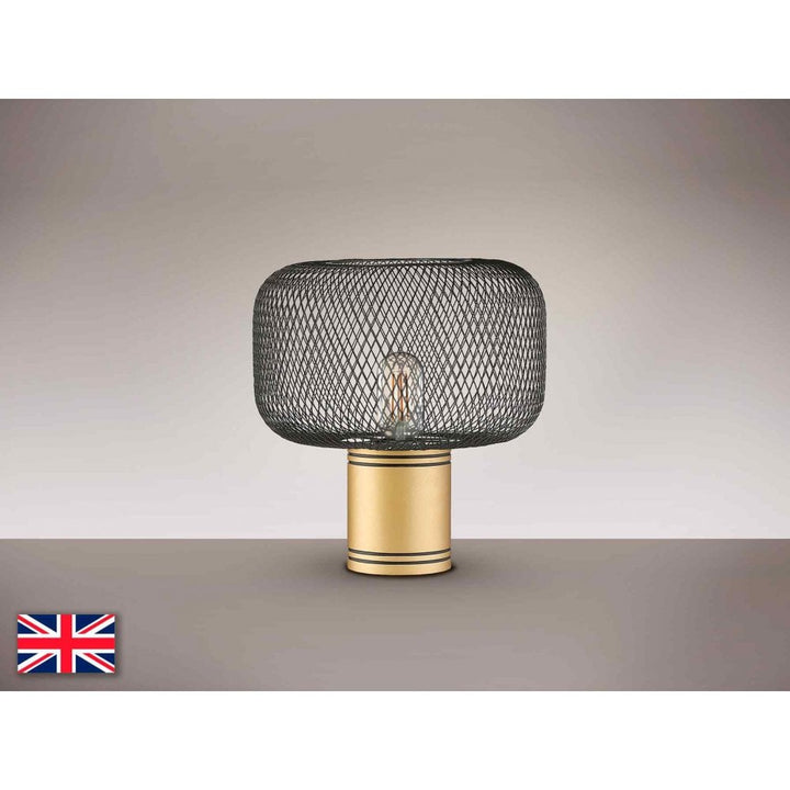 Schuller 910538UK Osiris Table Lamp 1 Light Black