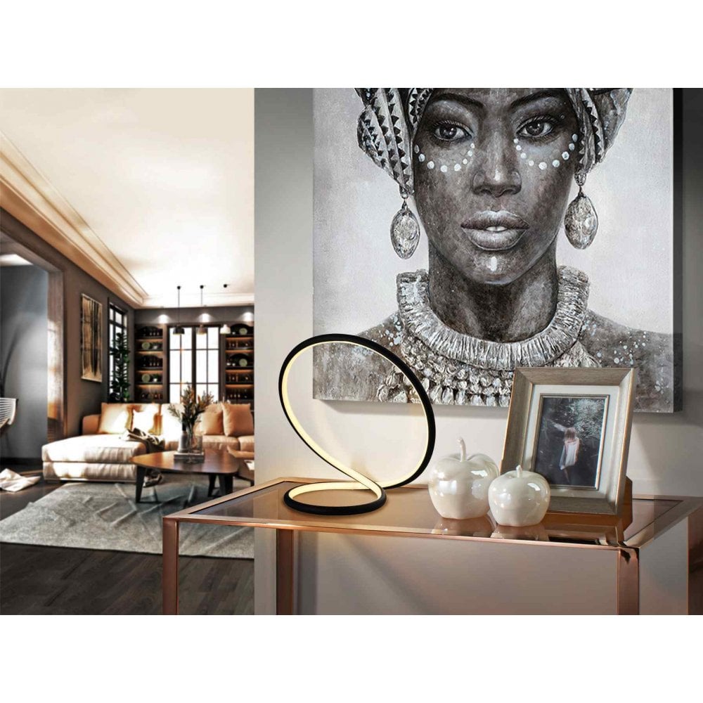 Schuller 963053UK Infinito LED Table Lamp Black