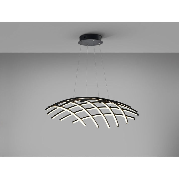Schuller 797016D Trama LED Pendant Black Dimmable