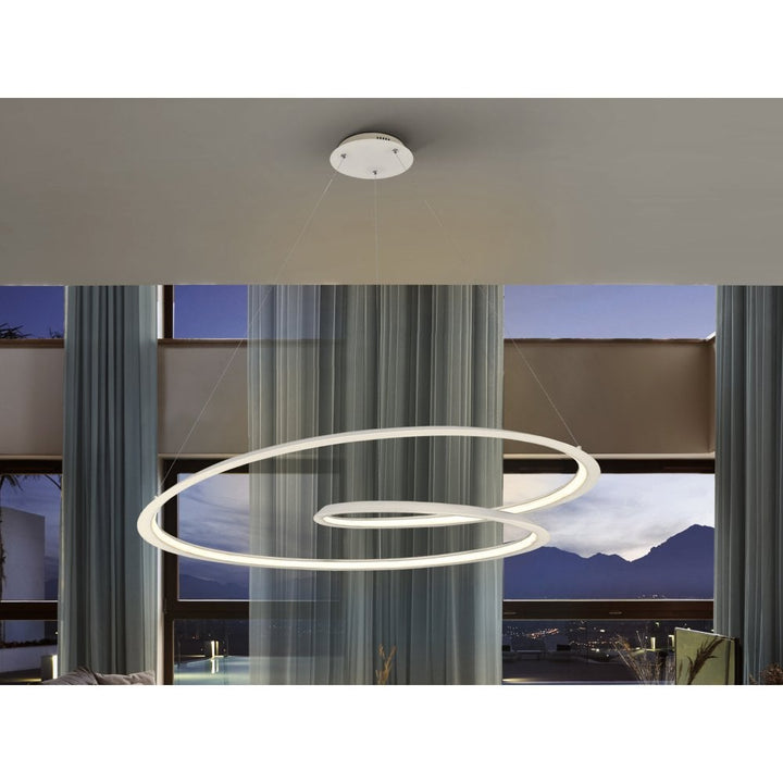 Schuller 527637 Looping LED Pendant White