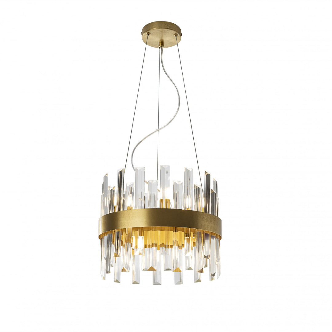 Schuller 365185 Grace 10 Light Pendant Golden
