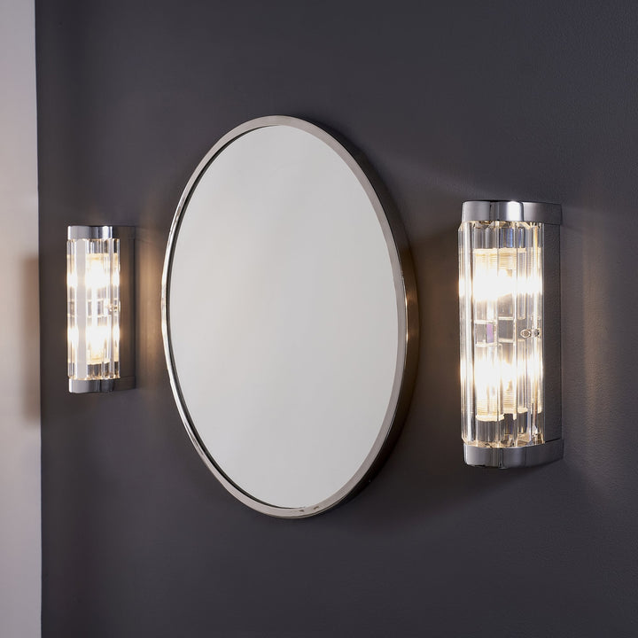 Endon Shimmer 91820 | Bathroom Wall Light | Chrome & Crystal