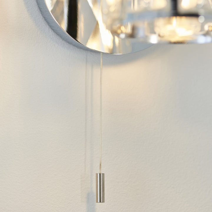 Endon 96135 Ria Bathroom 1 Light Wall Light Chrome Plate & Clear Crystal Glass