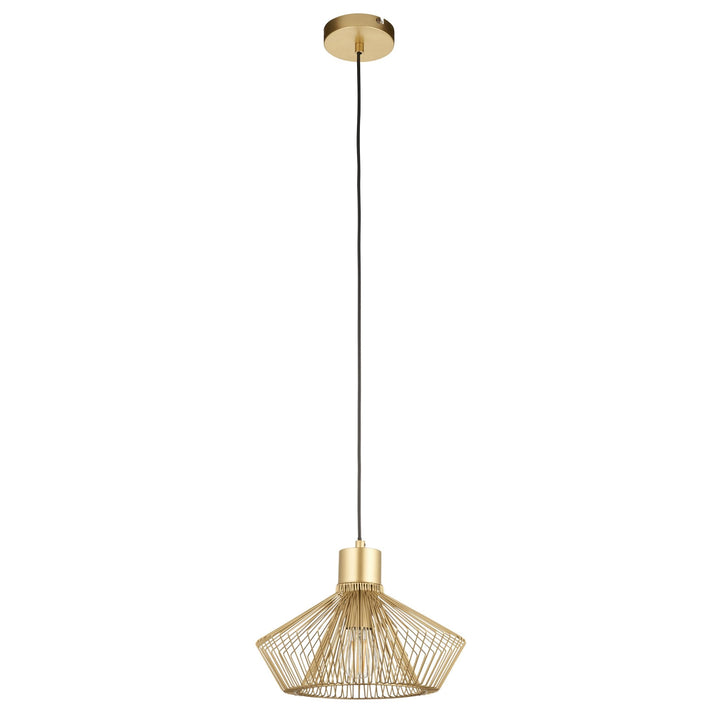 Endon 99498 Kimberley 1 Light Pendant Gold Paint Finish