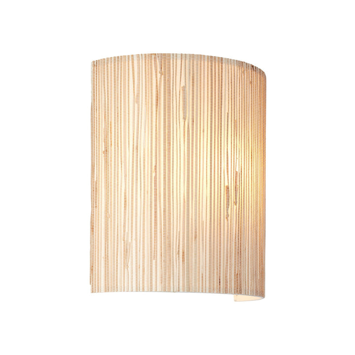 Endon 101690 Longshore 1 Light Wall Light Natural Seagrass & Matt Black
