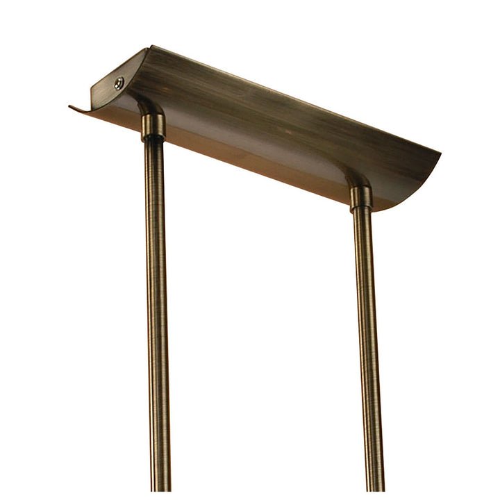 Mantra M0430AB Alfa Linear Pendant 5 Light G9 Antique Brass