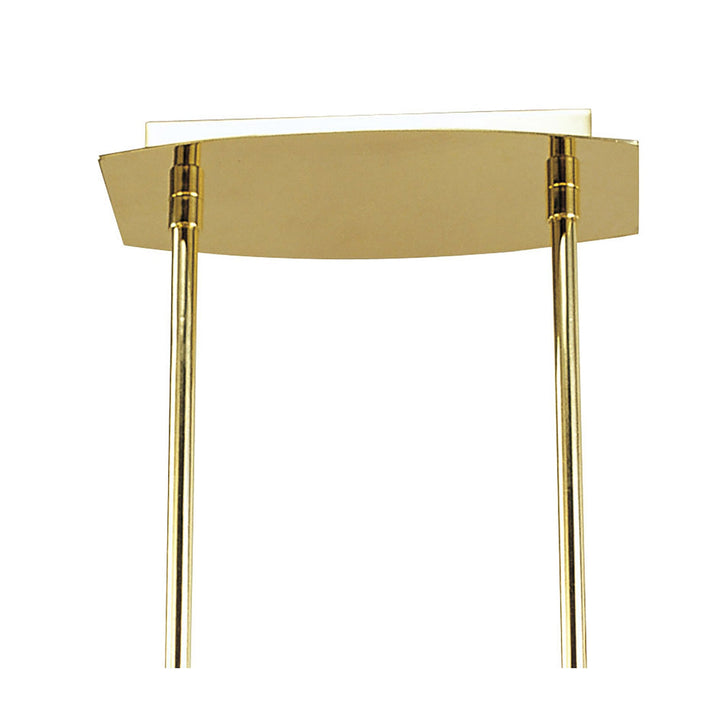 Mantra M0430PB Alfa Linear Pendant 5 Light G9 Polished Brass