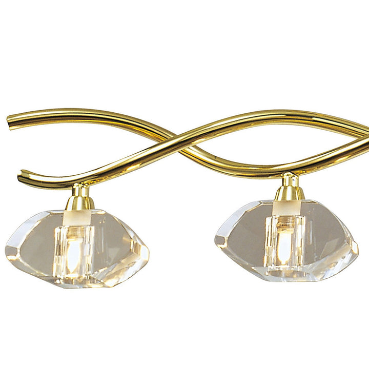 Mantra M0430PB Alfa Linear Pendant 5 Light G9 Polished Brass