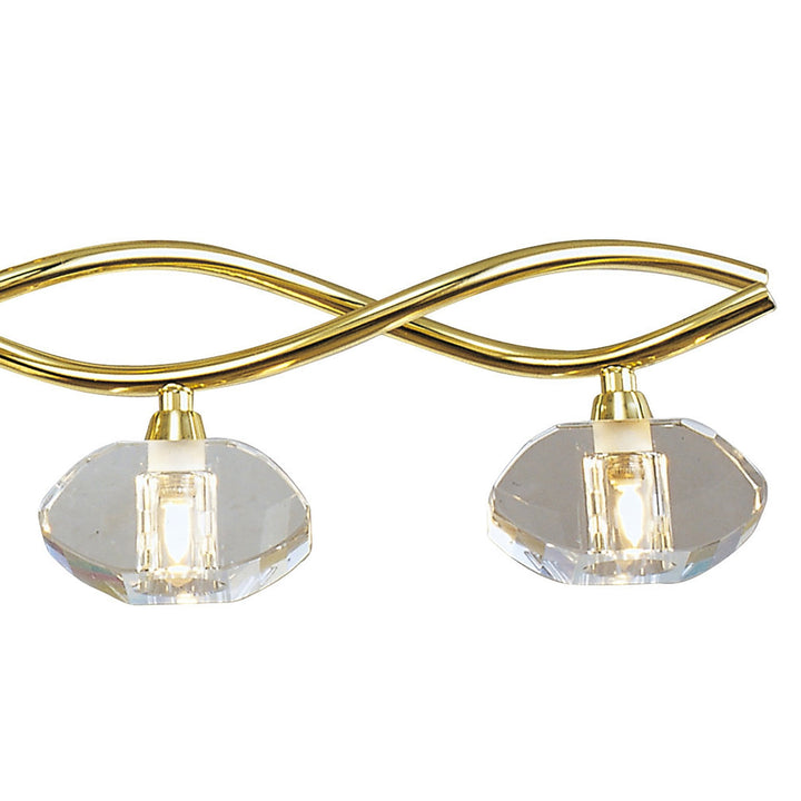 Mantra M0430PB Alfa Linear Pendant 5 Light G9 Polished Brass