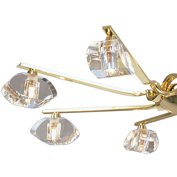 Mantra M0410PB Alfa Pendant 8 Light G9 Polished Brass