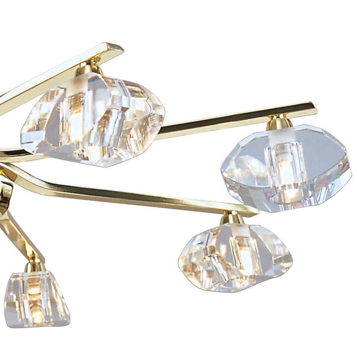 Mantra M0410PB Alfa Pendant 8 Light G9 Polished Brass