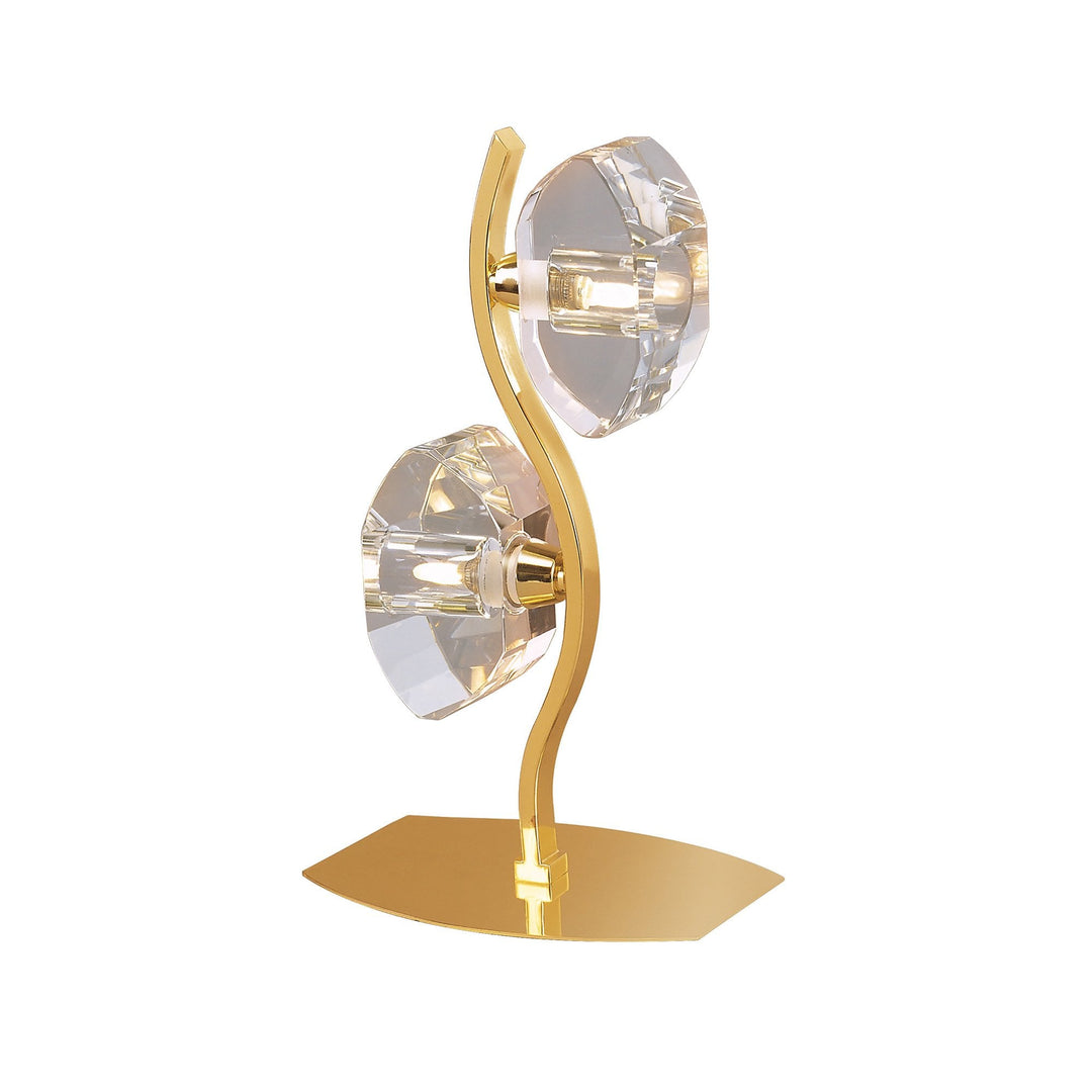 Mantra M0565FG Alfa Table Lamp 2 Light G9 French Gold