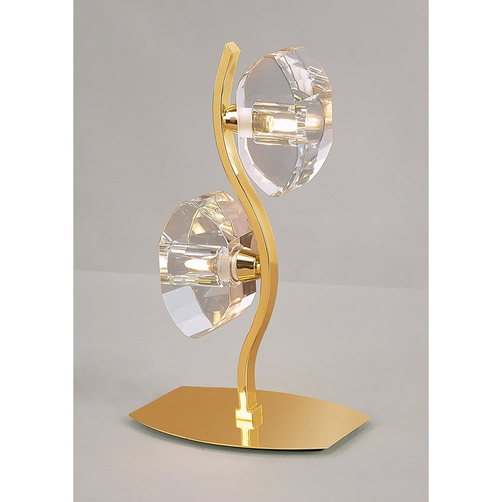 Mantra M0565FG Alfa Table Lamp 2 Light G9 French Gold
