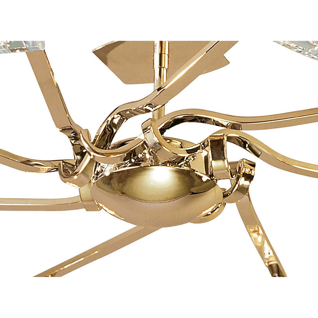 Mantra M0550FG | Alfa Semi Flush 8 Light | G9 French Gold