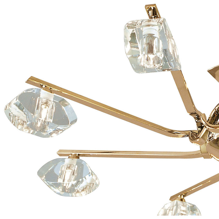 Mantra M0550FG | Alfa Semi Flush 8 Light | G9 French Gold