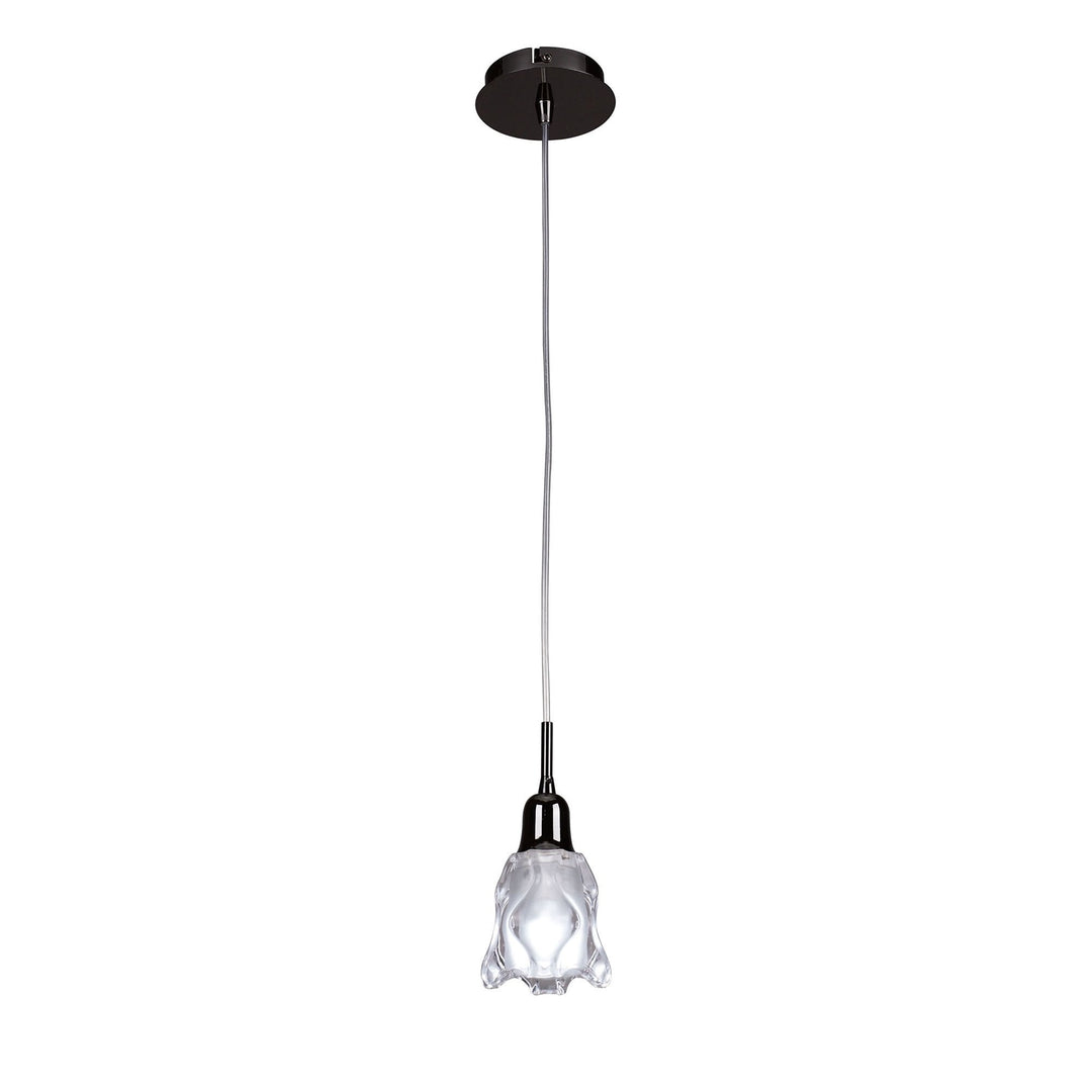 Mantra M8626BC/1 Amel Pendant 1 Light Black Chrome