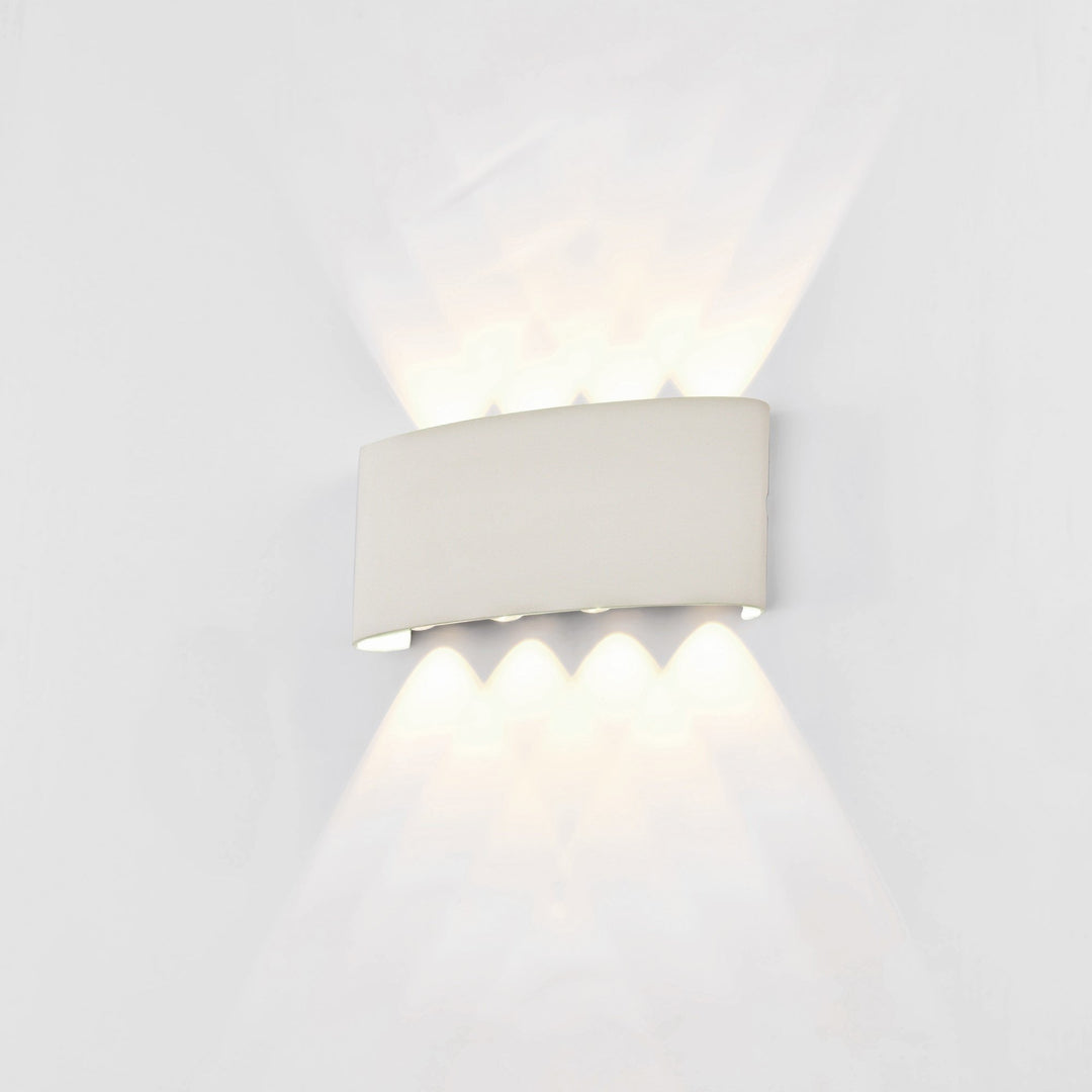 Mantra M7814 Arcs Outdoor Wall Lamp 8W LED Sand White