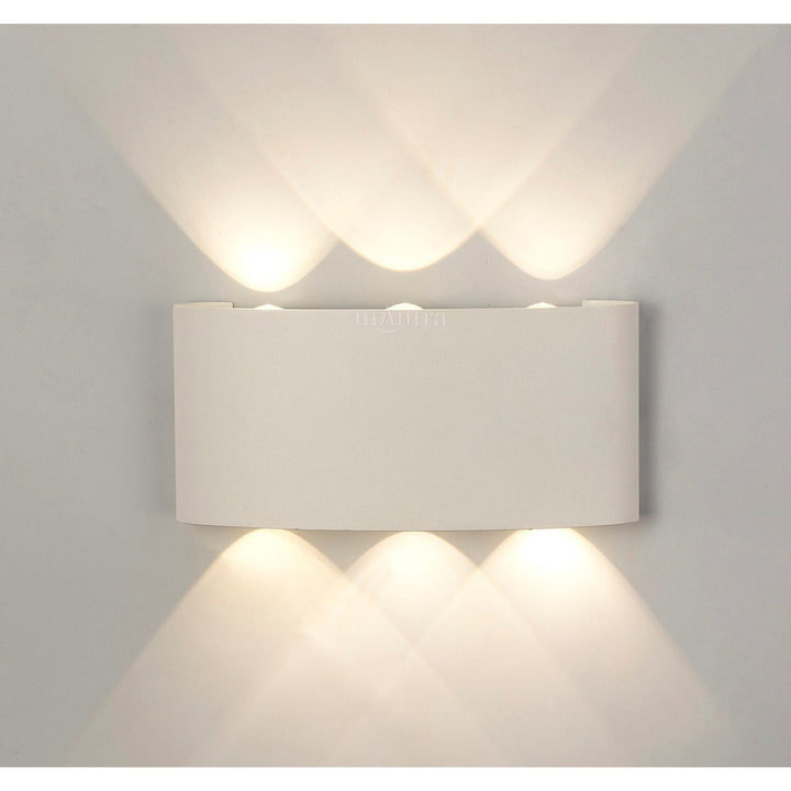 Mantra M7814 Arcs Outdoor Wall Lamp 8W LED Sand White